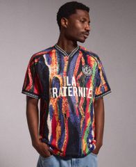 GRIMEY LA FRATERNITE JERSEY【MULTI COLOR】 (L・XL)(グライミー 服 通販 メンズ 大きいサイズ サッカー ジャージ 半袖 ショートスリーブ COOGI柄)
