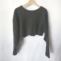 ◇ mystic ミスティック ショート丈 無地 シンプル 長袖 カーディガン サイズF ブラック レディース E  【1406050075552】