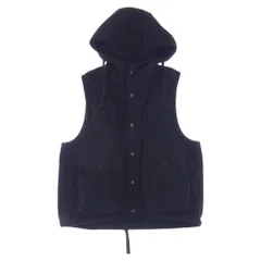 Engineered Garments エンジニアードガーメンツ ベスト Field Vest Polyester Fleece フィールド フリース フーディ ベスト ブラック系 XS【中古】のサムネイル