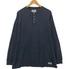 古着 90年代 リーバイス Levi's ヘンリーネック ロングTシャツ ロンT メンズXL相当 ヴィンテージ/eaa550310