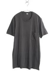 【お得なクーポン配布中!】 80s 90s USA製 ジョッキー ポケット付き 無地 半袖 Tシャツ メンズ L 小さめ M 程 ヴィンテージ シングルステッチ ポケT インナー 無地 黒