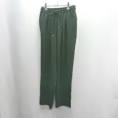 ◇ Θ Samansa Mos2 blue 接触冷感 吸水速乾 ウエストゴム イージーパンツ サイズS ブラック レディース E  【1410290066133】