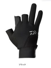 ダイワ◇オールラウンド防寒グローブ 3本カット DG-7524W(ブラック)2XL