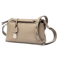 フェンディ / FENDI　バイザウェイ ミディアム ボストンバッグ / 2WAYショルダーバッグ　8BL146　レザー　グレージュ系 【中古】 商品番号 S-158144