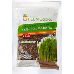 Aim은 Green Labo 강아지 및 고양이 잔디 토양, 개와 고양이를 위한 Grass Like Grass 3L (1포인트) 성장 토양을 만듭니다.