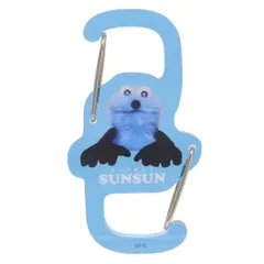 【メール便】パペットスンスン キーホルダー ツインカラビナホルダー アップ PUPPET SUNSUN ティーズファクトリー プレゼント キャラクター グッズ 