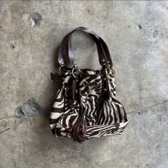 Italy製 Zebra pattern shoulder bag y2k
