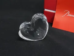 新品未使用品‼️baccarat バカラ置物　ペーパーウエイト　ザンザンハート バカラ ペーパーウェイト ○ ザンザン ハート レッド 赤