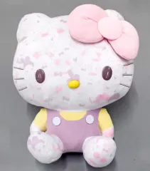 【中古】ぬいぐるみ ハローキティ(ピンクオーバーオール) 45th Aniversary ガーリードールスーパージャンボ 「ハローキティ」