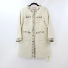 【姫路東店】 中古 31 Sons de mode | トランテアンソンドゥモード その他アウター ツイード中綿コート 0082001 アイボリー サイズ：36 【112】