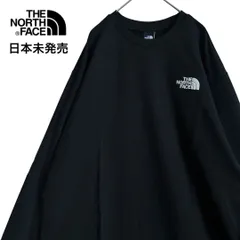 THE NORTH FACE ザノースフェイス 大人おしゃれブランド メンズ レディース ルーズフィットロンTシャツ 刺繍ロゴ  ブラック黒