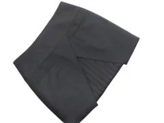 tibi ティビ プリーツ 切替 ミニ スカート size0/黒 ■■ レディース