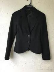 アンタイトル 黒グレージャケット　毛、アンゴラ