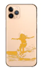 iPhone 16 Pro ケース カバー アイフォン16プロ スマホケース ハードケース サーフィン サーファー 海 波 波乗り ビーチ シルエット かっこいい カッコイイ おしゃれ カラー04