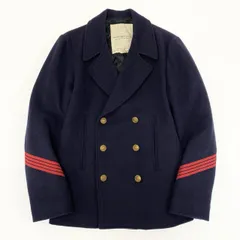 53e23 DENIM＆SUPPLY デニムアンドサプライ RALPH LAUREN ラルフローレン フランス軍 Pコート  M ネイビー 画像参照 フレンチミリタリー 金ボタン