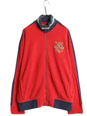 【お得なクーポン配布中!】 00s ミドルポニー ポロ ラルフローレン トラック ジャケット メンズ XL / ブルゾン フルジップ トレーナー ジャージ ヘビーウェイト 鹿の子