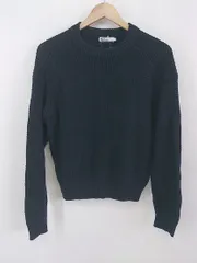 ◇ CRAFT STANDARD BOUTIQUE コットン ニット 長袖 セーター サイズM ネイビー レディース P  【中古】 【1212130008927】