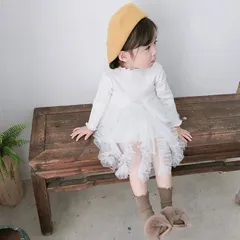 ワンピース 綿100％ こども きれいめ チュニック チュチュワンピース 子供 3歳 5歳 女の子 ふわふわスカート チュニック 子供 長袖 子ども 子供服 ベビー服 チュールスカート キッズかわいい 保育園 フォーマル 誕生日 結婚式 チュチュスカート