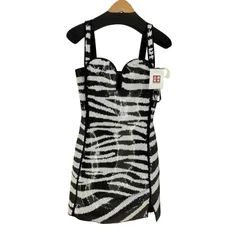 マークジェイコブス MARC JACOBS ゼブラ グロッシー ニット シークイン ドレス ZEBRA GLOSSY SEQUIN DRESS レディース import：S のサムネイル