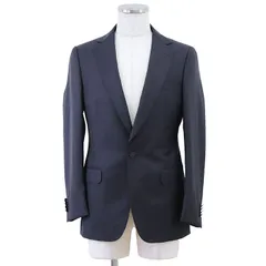 SALE【極美品】Z Zegna ジー ゼニア ジャケット テーラード ロゴ ボタン 1B 開き見せ ノッチドラペル サイドベント ウール100% Drops8 アウター メンズ サイズ 46C ダークネイビー 濃紺 メキシコ製のサムネイル
