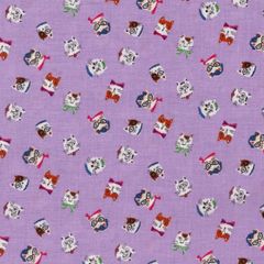 スケア　ネコのあそびば　綿100％　112cm巾x100cm　ハンドメイド