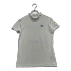 中古 レディース パーリーゲイツ PEARLY GATES 半袖シャツ 0(S) 白 ホワイト モックネック