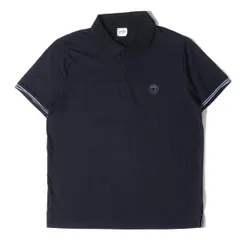美品 ARMANI COLLEZIONI アルマーニコレツォーニ ポロシャツ ワンポイント ロゴ ストレッチ 半袖ポロシャツ ネイビー 紺 XL トップス  ブランド カジュアル オフィスのサムネイル