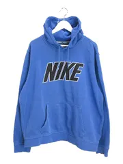 ナイキ NIKE ビッグロゴ プルオーバー パーカー XL ブルー 長袖 トップス