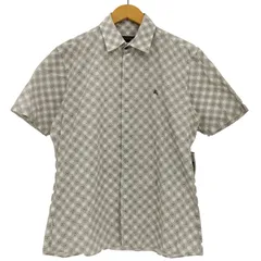 バーバリーブラックレーベル BURBERRY BLACK LABEL 総柄 半袖シャツ メンズ JPN：2 