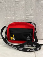 I【ヴィンテージ】adidas×ポケモン コラボ ショルダーバッグ レッド ブラック 普段使い コレクション