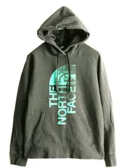 【お得なクーポン配布中!】 ノースフェイス プリント スウェット フード パーカー レディース M アウトドア The North Face トレーナー プルオーバー 裏起毛 グレー