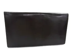 ■美品■ dunhill ダンヒル レザー 二つ折り 長財布 ウォレット 札入れ 紳士 ビジネス メンズ ダークブラウン系 DH9616