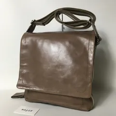 2508-209｜バリー ショルダーバッグ レザー ブラウン