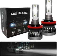 Meliore 互換品 フォグランプ LED H8 H9 H11 H16 爆光 ヘッドライト バルブ 車検対応 12V 6000K 16000lm ホワイト(ホワイト)