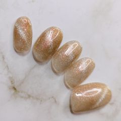 ピンクゴールド　マグネットネイルチップ
