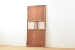 ダイヤガラス　建具　看板　古家具　古道具　アンティーク　昭和レトロ タX0982◇(1)【H176cm×W67,5cm】×2枚◇昭和レトロなデザインガラスの