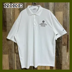 ナイキ メンズ 古着 半袖 ポロシャツ ゴルフ アメリカン･ヘリテージ･チョコレート マース社 ロゴ 企業