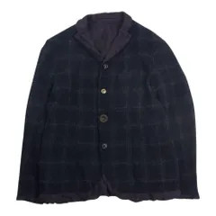 kolor カラー 10AW 10WCM-J01101 縮絨 ウール ウィンドペーン チェック ジャケット ブラック系 1【中古】のサムネイル