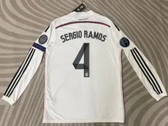 セルヒオ・ラモス　レアル・マドリード　ユニフォーム※8枚目一部剥がれ　JサイズO 正規品」 セルヒオラモス レアルマドリード 08/09 XL