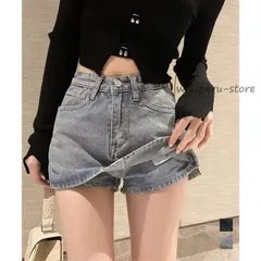 夏 デニムスカパン キュロットスカート韓国風