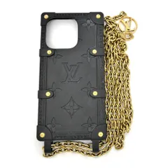 【名東】ルイヴィトン モノグラム リ トランク iPhone 14Pro対応 ケース M81997 首掛け アイフォンケース スマホ 小物