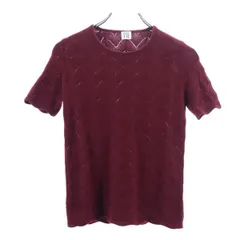 セイ 半袖 透かし編み カシミヤニット XS えんじ TSE セーター レディース 【中古】  【230129】 【PD】のサムネイル