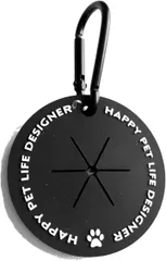 SHAKA LABO ペット用 うんち袋 マナー袋 エチケット袋 ホルダー 2個セット カラビナ付き 散歩 お出かけ 軽量 便利グッズ( ブラック)