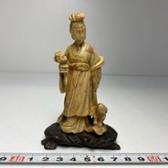 中国 清時代 木彫 書巻観音 仏教美術 送料込み260710 - メルカリ