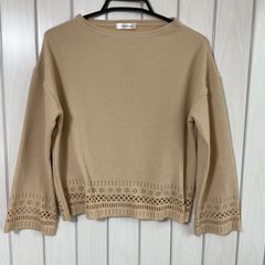 wordtrobe　Fサイズ　長袖　カットソー　レディース　おしゃれ　雪華　ベージュ　春　秋