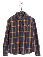 【お得なクーポン配布中!】 パタゴニア ロングスリーブ フィヨルド 長袖 フランネル シャツ レディース XS / 古着 18年製 チェック オーガニック コットン ネルシャツ