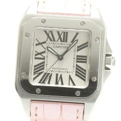 カルティエ CARTIER W20126X8 サントス100 自動巻き ボーイズ保証書付き_876083