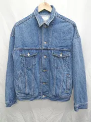 ◇ ⊇ SOMETHING サムシング 長袖 デニム ジャケット Gジャン サイズF ブルー系 レディース メンズ P  【1409090048036】