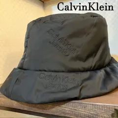 カルバンクライン　CalvinKleinjeans　バケットハット　Sサイズ　ブラック　ロゴ刺繡　ユニセックス