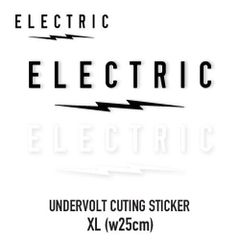 ELECTRIC UNDERVOLT CUTING STICKER カッティングステッカー XLサイズ エレクトリック